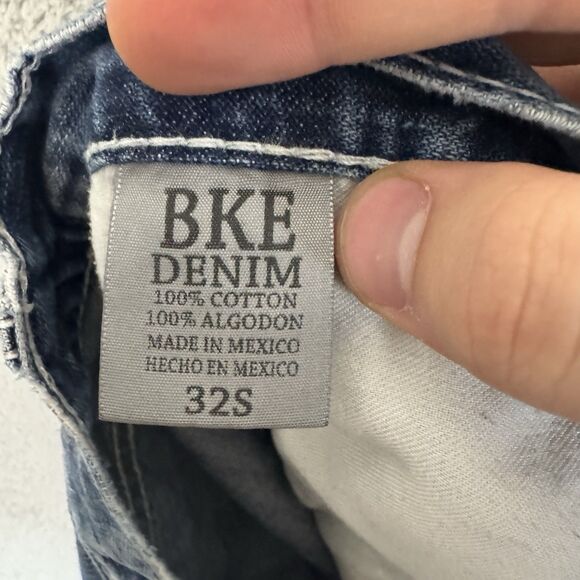 BKE Jeans Mens 32x30 Blue Tyler Straight Leg Regular Fit Western Denim Pants - Picture 10 of 11